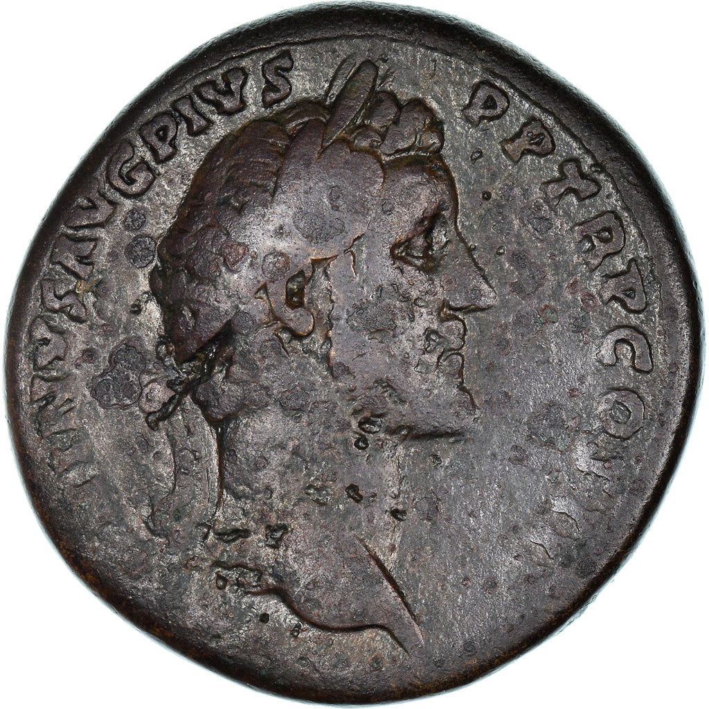 Coin, Antoninus Pius, Sestertius, Rome, VF(20-25), Bronze, RIC:746