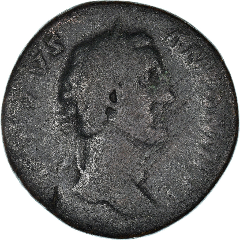 Münze, Antoninus Pius, Sesterz, 161, Roma, S+, Bronze, RIC:1266