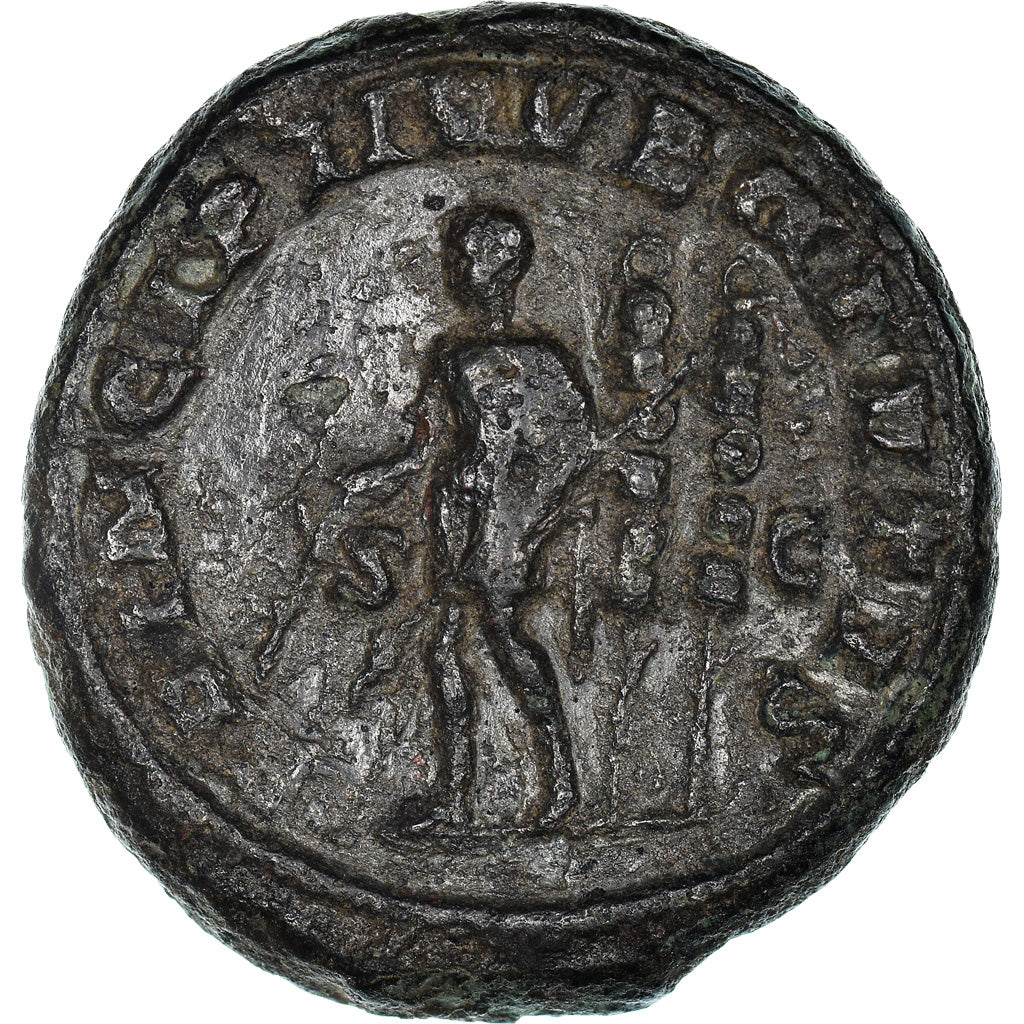 Coin, Maximus, As, 236-238, Rome, EF(40-45), Bronze, RIC:156