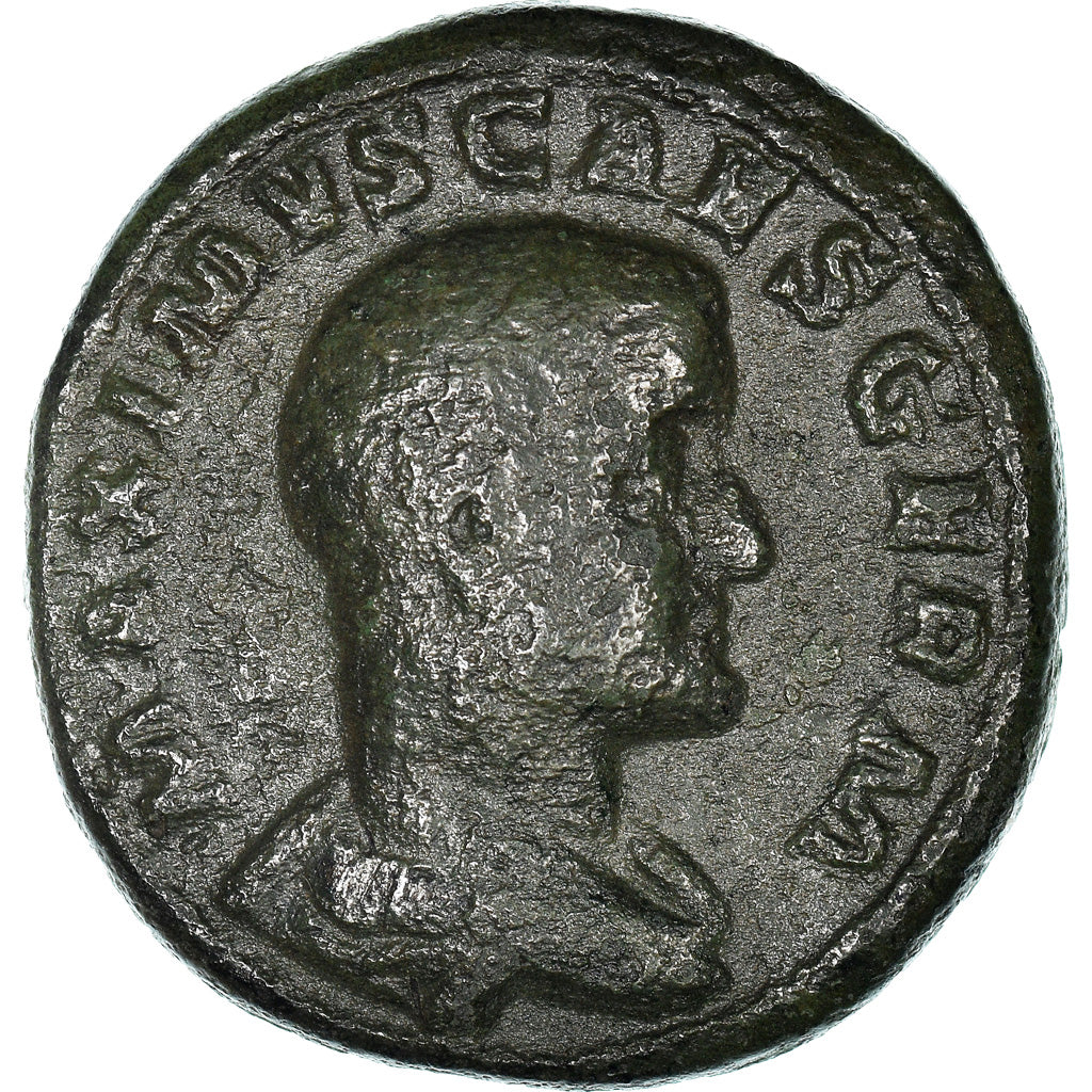 Coin, Maximus, As, 236-238, Rome, EF(40-45), Bronze, RIC:11