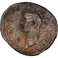 Coin, Germanicus, As, 37-38, Rome, VF(30-35), Bronze, RIC:38