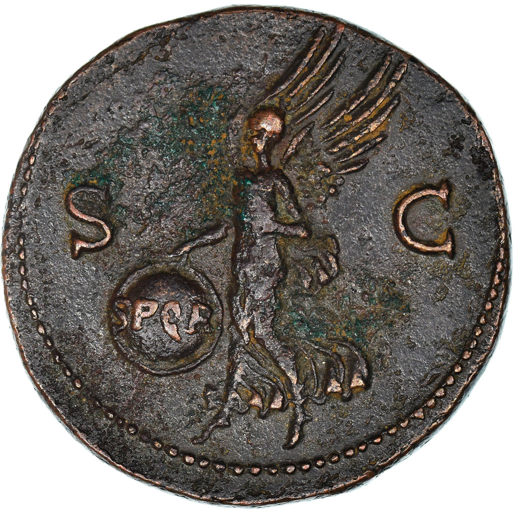Coin, Nero, As, Lyon - Lugdunum, AU(50-53), Bronze, RIC:544