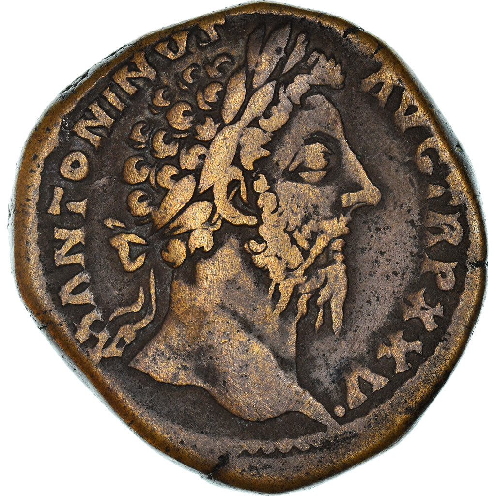 Coin, Marcus Aurelius, Sestertius, 172, Roma, EF(40-45), Copper, RIC:1029