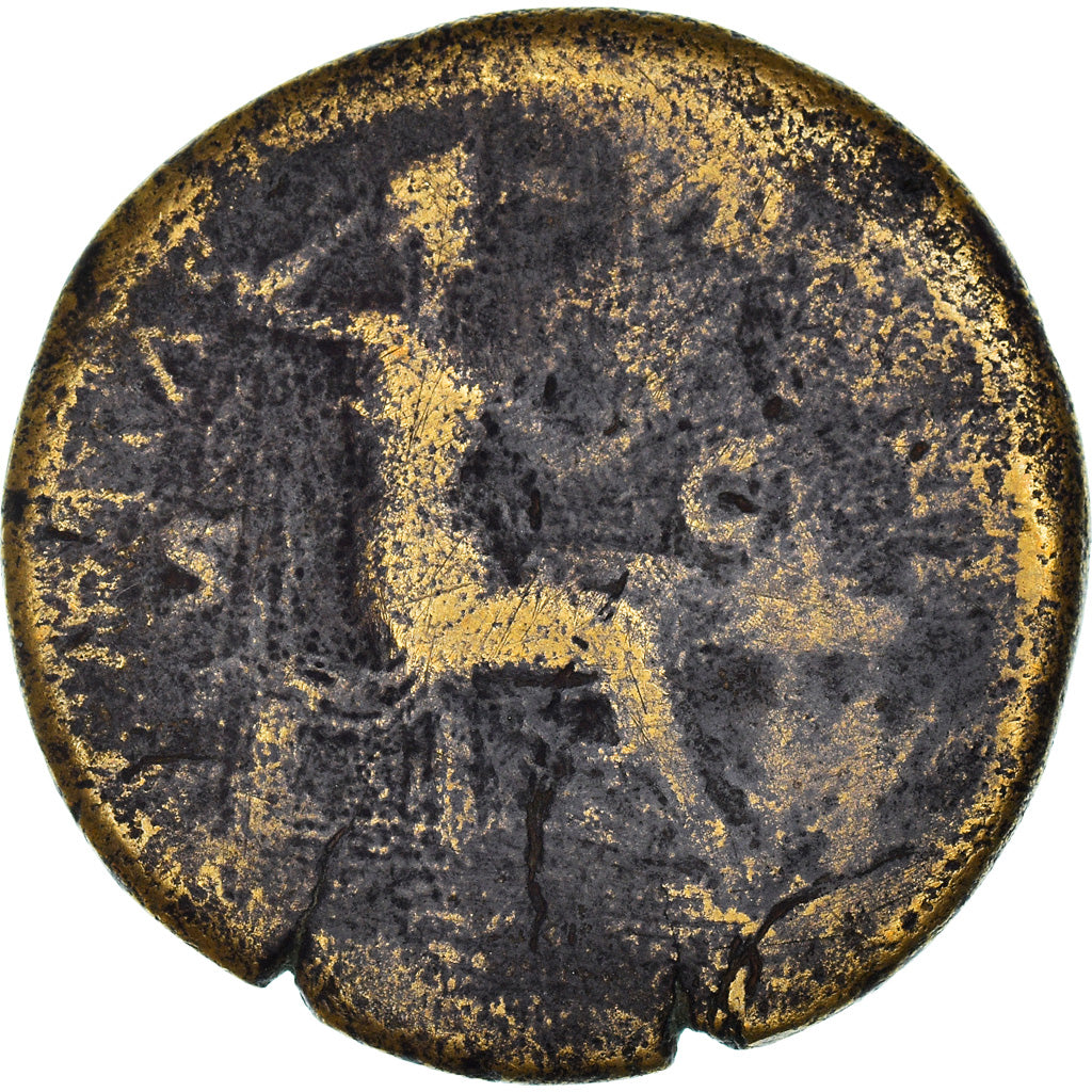 Moneda, Nero, As, Lyon - Lugdunum, BC+, Bronce, Cohen:330