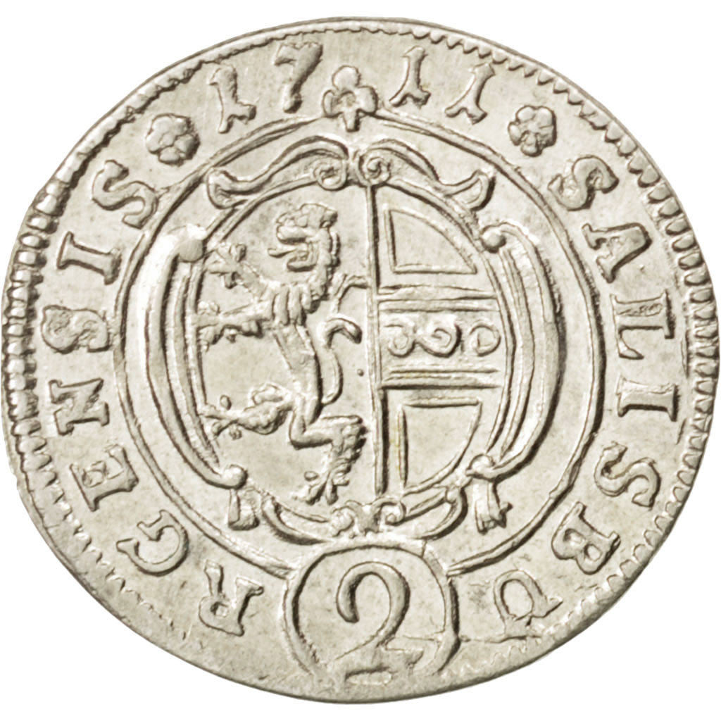 Moneta, Stati austriaci, SALZBURG, Franz Anton, 2 Kreuzer, 1/2 Batzen, 1711