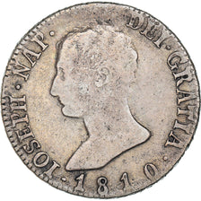 Coin, Spain, Joseph Napolean, 4 Réales, 1810, Madrid, VF(30-35), Silver