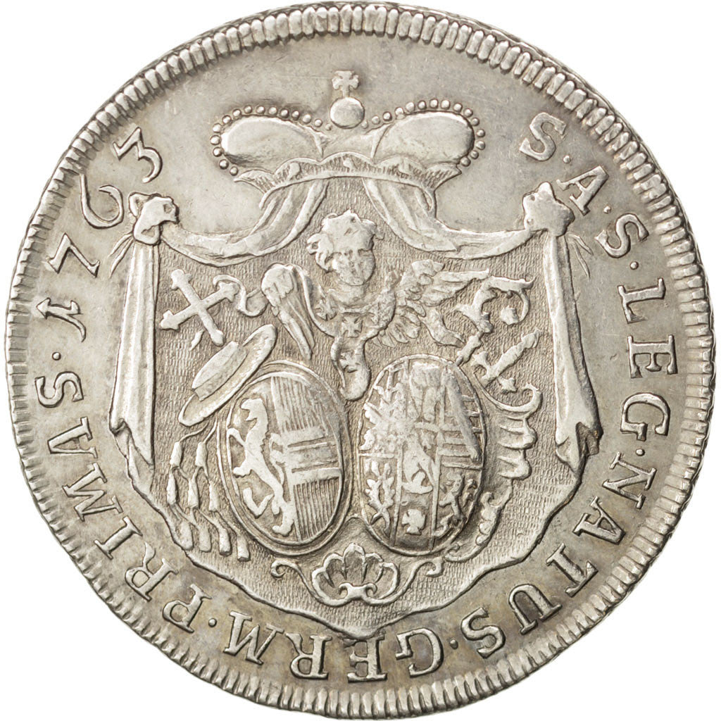 AUSTRIAN STATES, Thaler, 1763, KM #403.1, EF(40-45), Silver, 27.91