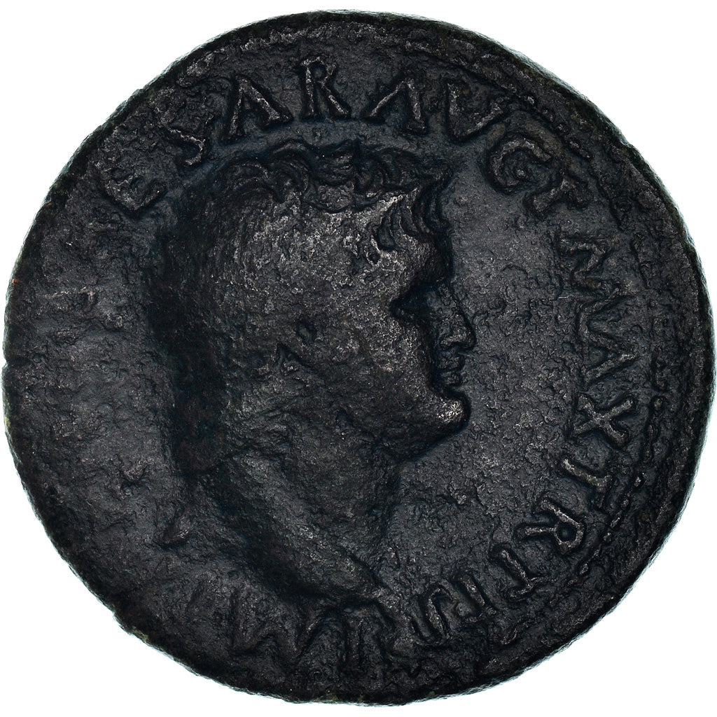 Coin, Nero, As, Lyon - Lugdunum, EF(40-45), Bronze
