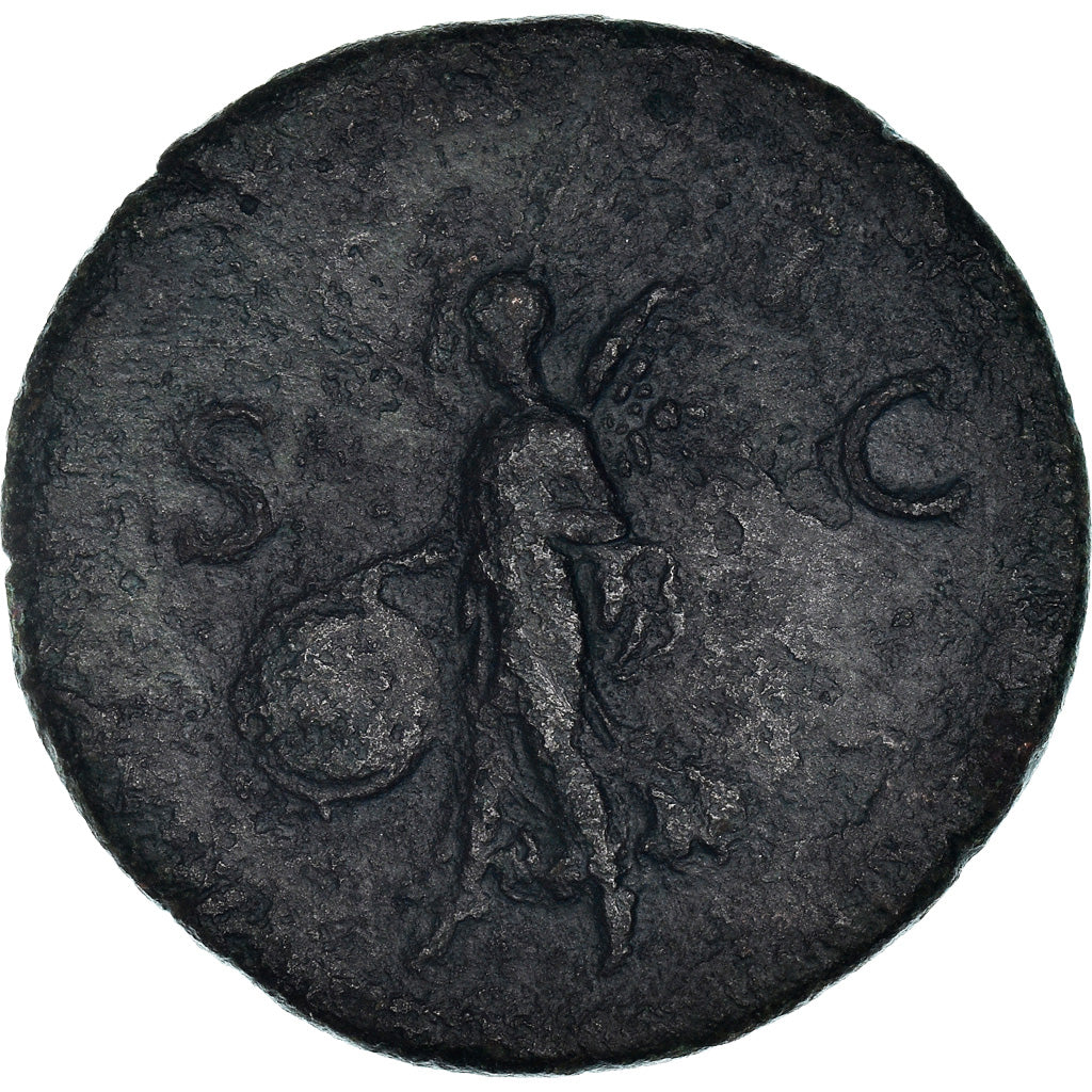 Coin, Nero, As, Lyon - Lugdunum, EF(40-45), Bronze