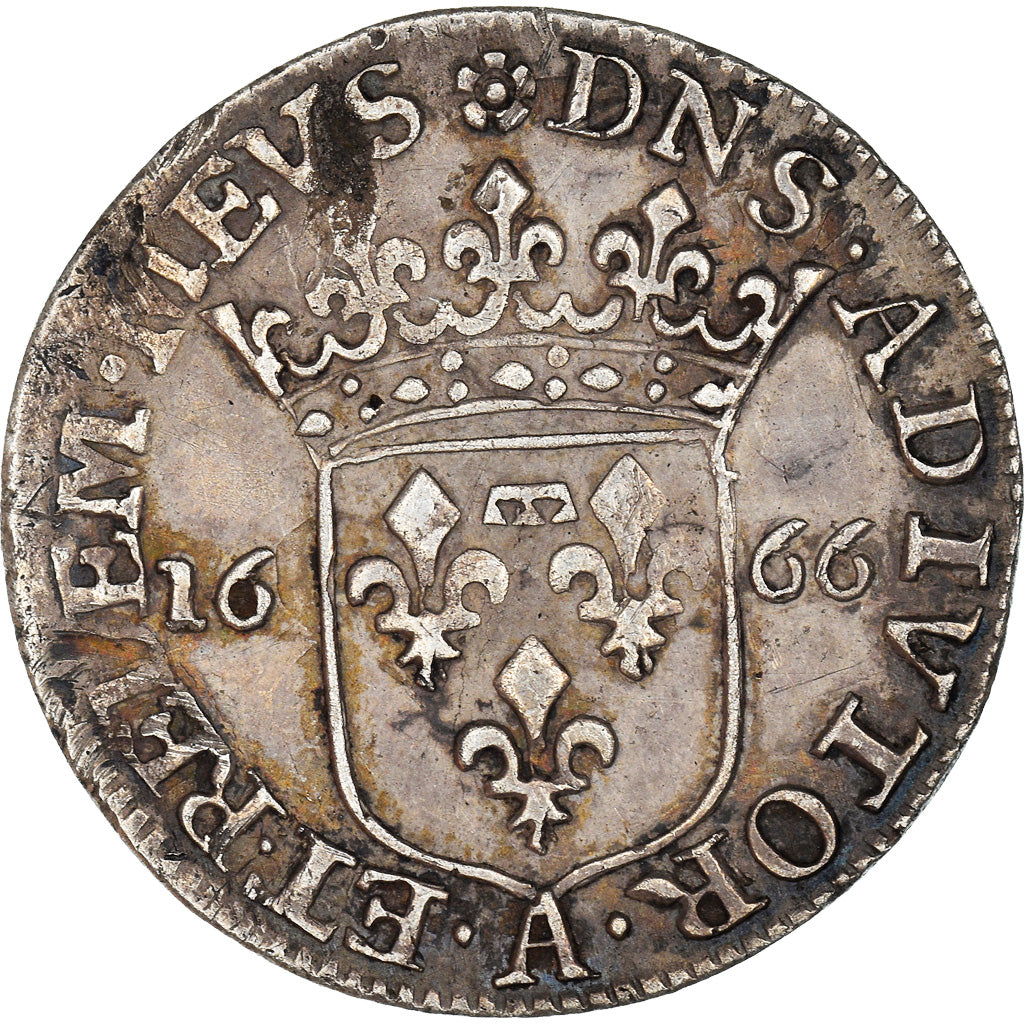 Coin, FRENCH STATES, Anna Maria Luisa, 1/12 ECU, 5 Sols, 1666, EF(40-45)