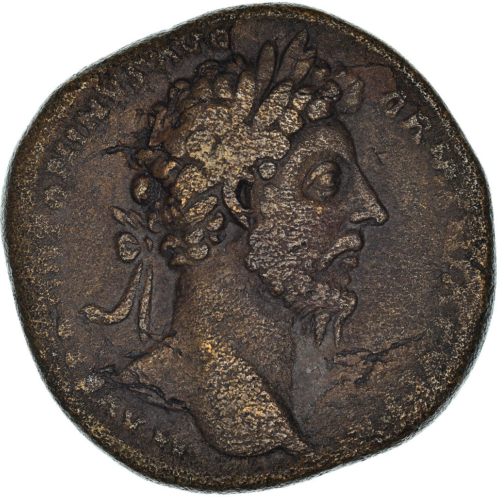 Coin, Marcus Aurelius, Sestertius, Rome, EF(40-45), Bronze, RIC:890
