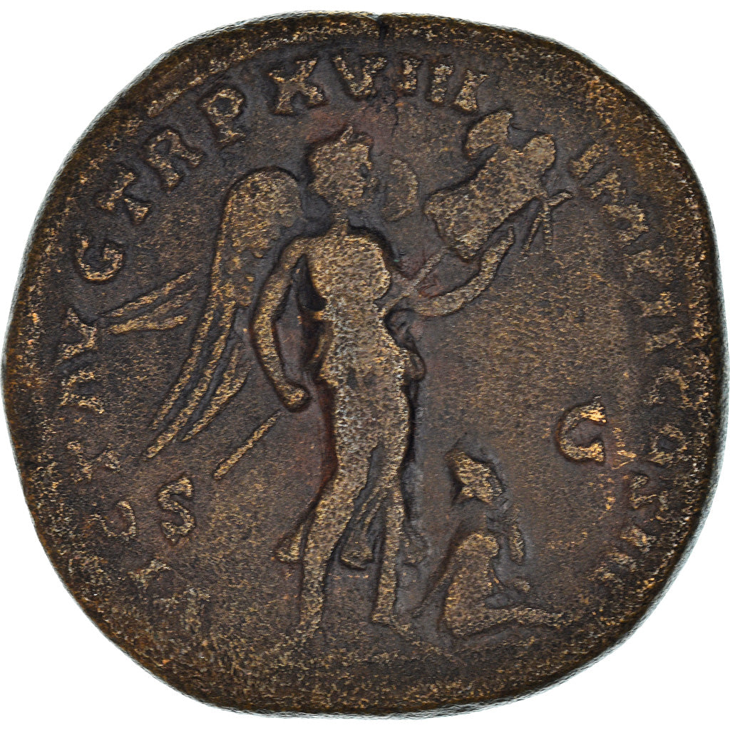 Coin, Marcus Aurelius, Sestertius, Rome, EF(40-45), Bronze, RIC:890