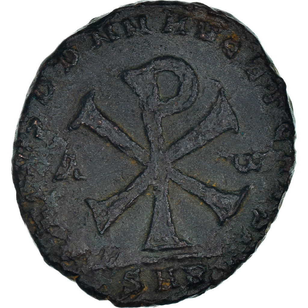Coin, Magnentius, Double Maiorina, Arles, AU(50-53), Copper, Cohen:30