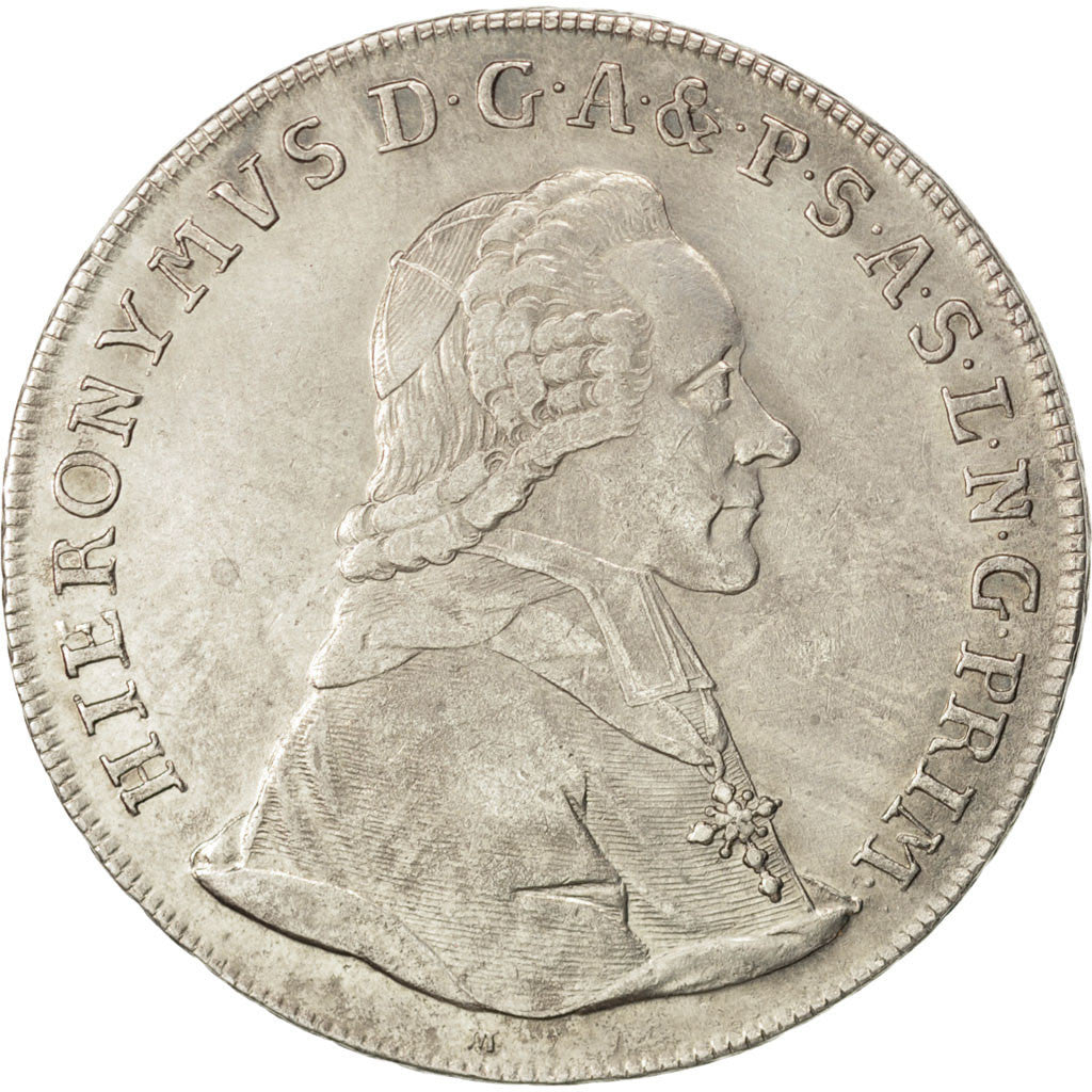 Monnaie, AUSTRIAN STATES, SALZBURG, Hieronymus, Thaler, 1774, TTB+, Argent