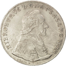 Monnaie, AUSTRIAN STATES, SALZBURG, Hieronymus, Thaler, 1774, TTB+, Argent