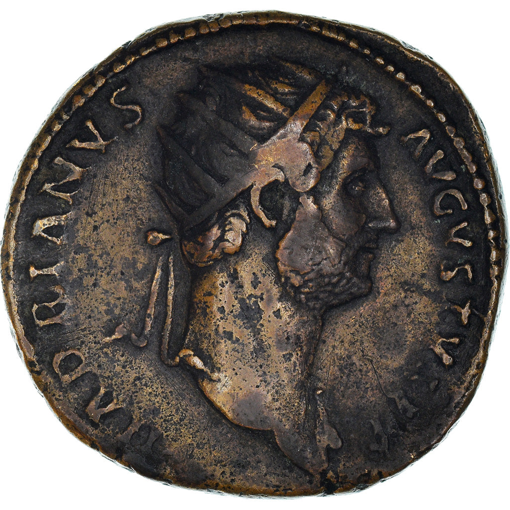 Münze, Hadrian, Dupondius, Roma, Rare, SS+, Kupfer, RIC:974
