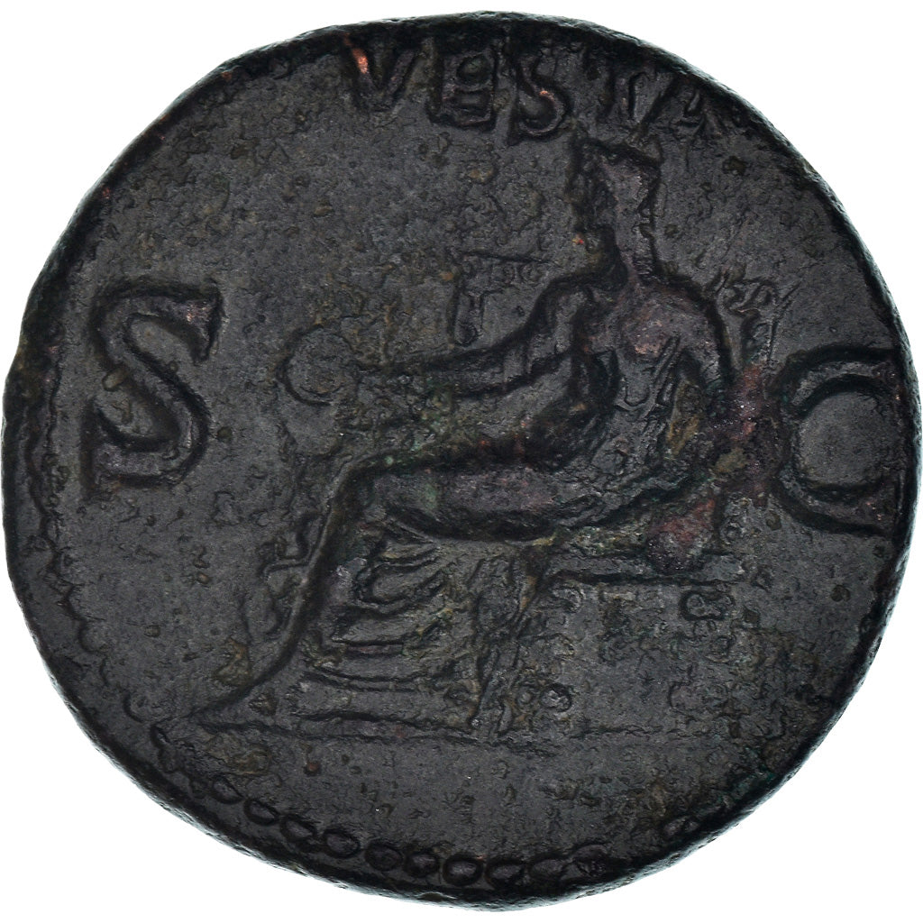 Moneda, Caligula, As, Rome, MBC+, Bronce, RIC:54
