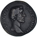 Coin, Antoninus Pius, Sestertius, 161, Roma, EF(40-45), Bronze, RIC:1266