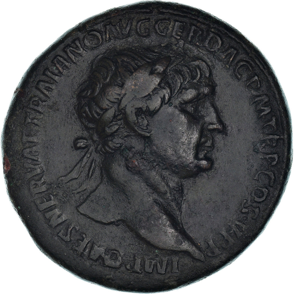 Coin, Trajan, Sestertius, Roma, AU(50-53), Bronze, RIC:503