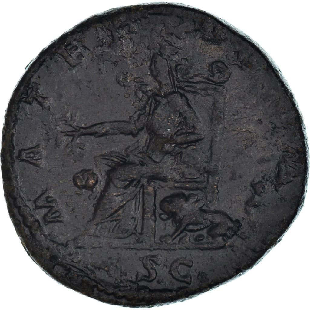 Coin, Julia Domna, Sestertius, Roma, Very rare, AU(50-53), Bronze, RIC:859