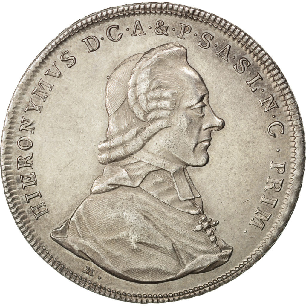 Moneda, ESTADOS AUSTRIACOS, SALZBURG, Hieronymus, Thaler, 1785, EBC, Plata