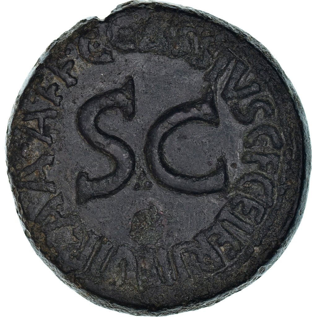 Coin, Augustus, Sestertius, Roma, Rare, EF(40-45), Bronze, RIC:374