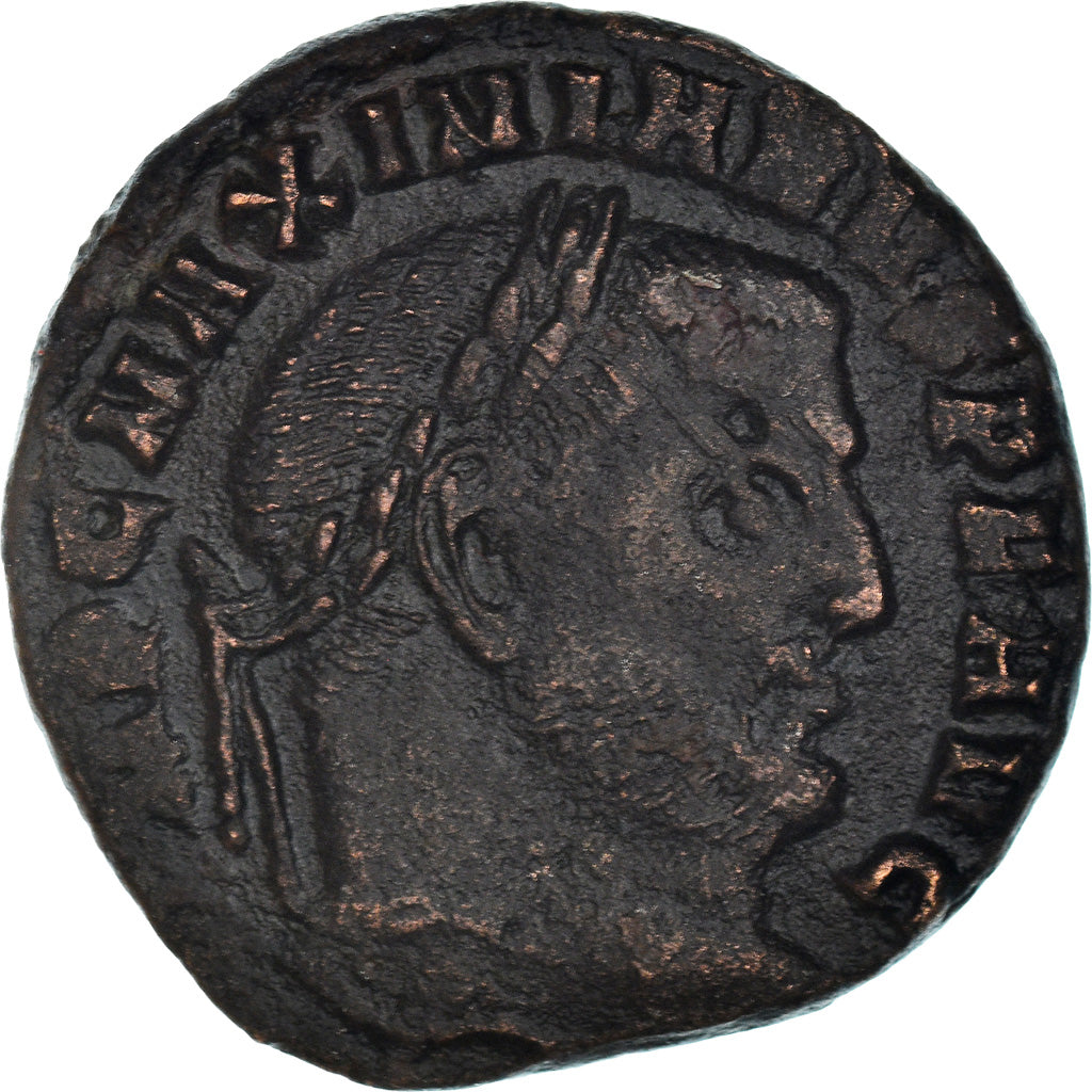 Moneta, Maximien Hercule, Follis, Aquileia, BB+, Biglione, RIC:60b