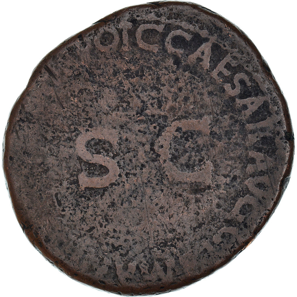 Coin, Germanicus, As, 37-38, Rome, Rare, VF(30-35), Bronze, RIC:35