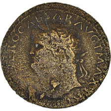 Coin, Nero, As, Lyon - Lugdunum, EF(40-45), Bronze, RIC:523