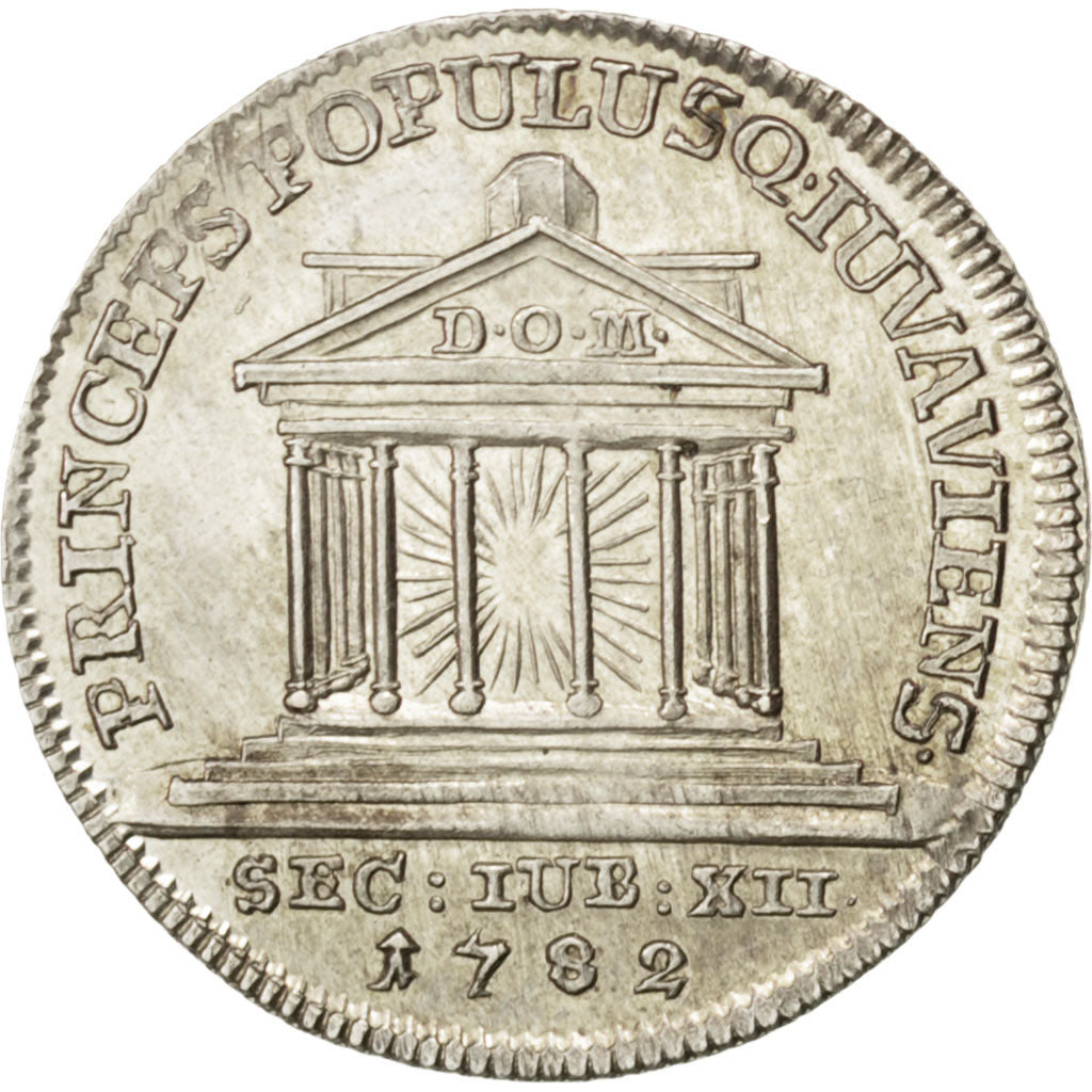 Coin, AUSTRIAN STATES, SALZBURG, Ducat, 1782, MS(60-62), Silver, KM:Pn12