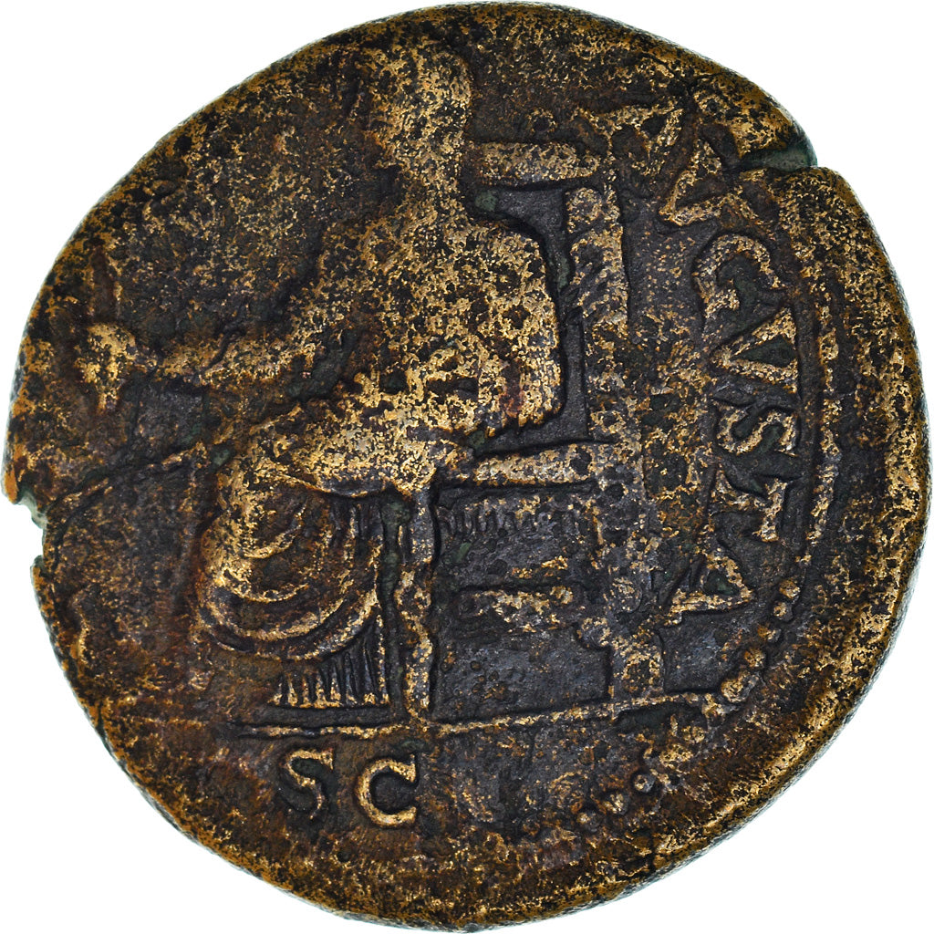 Coin, Claudius, As, 41-42, Rome, VF(30-35), Bronze, RIC:94