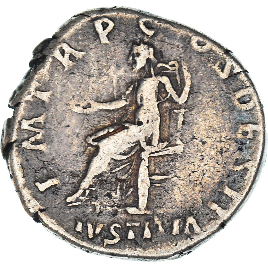 Coin, Hadrian, Denarius, Rome, EF(40-45), Silver, RIC:42