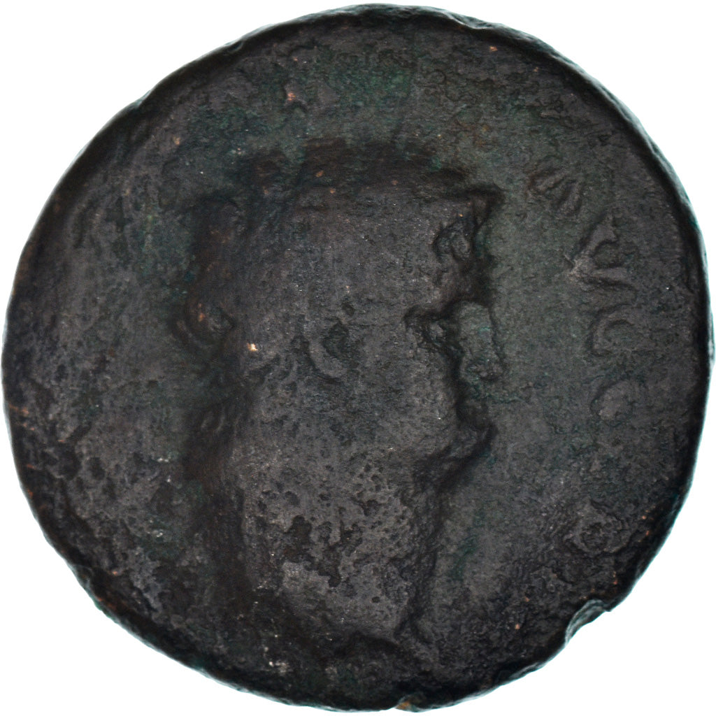 Moneda, Nero, As, 66, Roma, BC+, Cobre, RIC:347