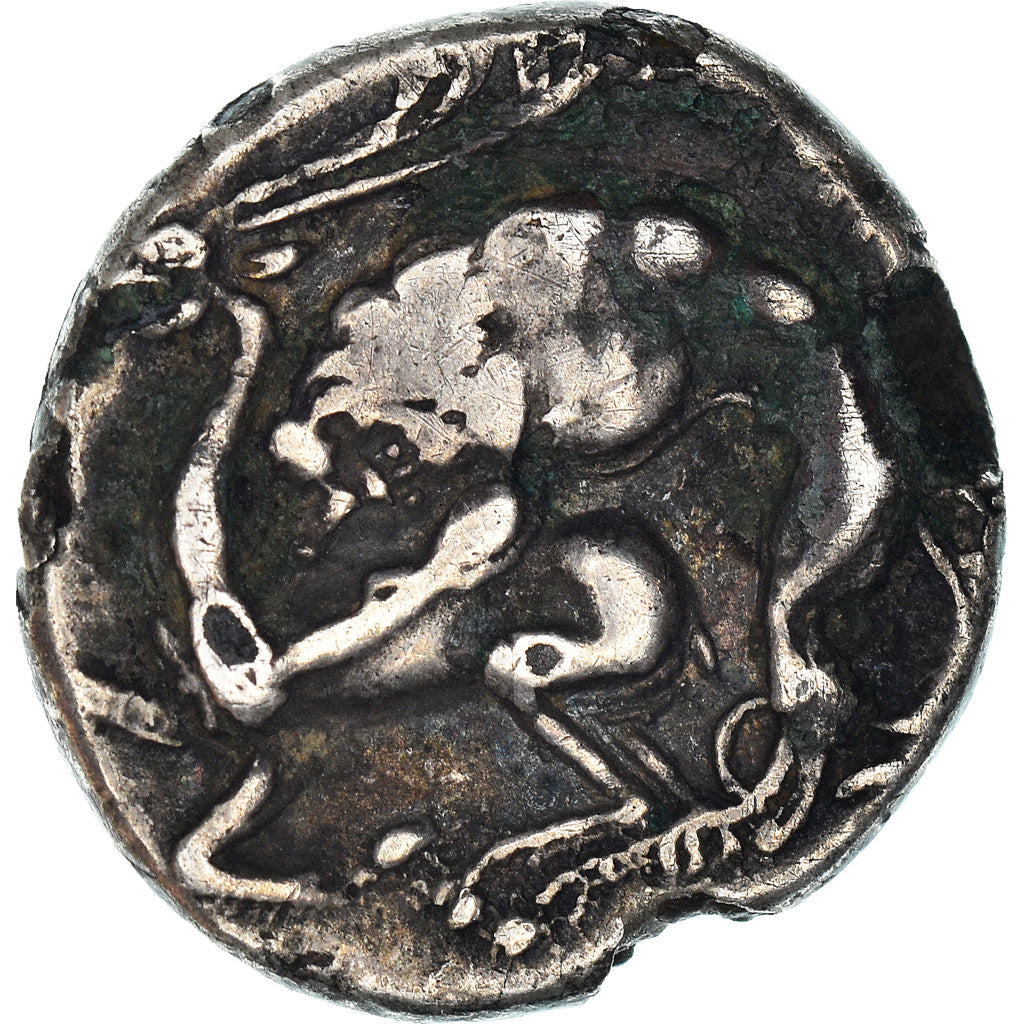 Coin, Lucania, Velia, Didrachm, 280 BC, Fourrée, EF(40-45), Silver, HN