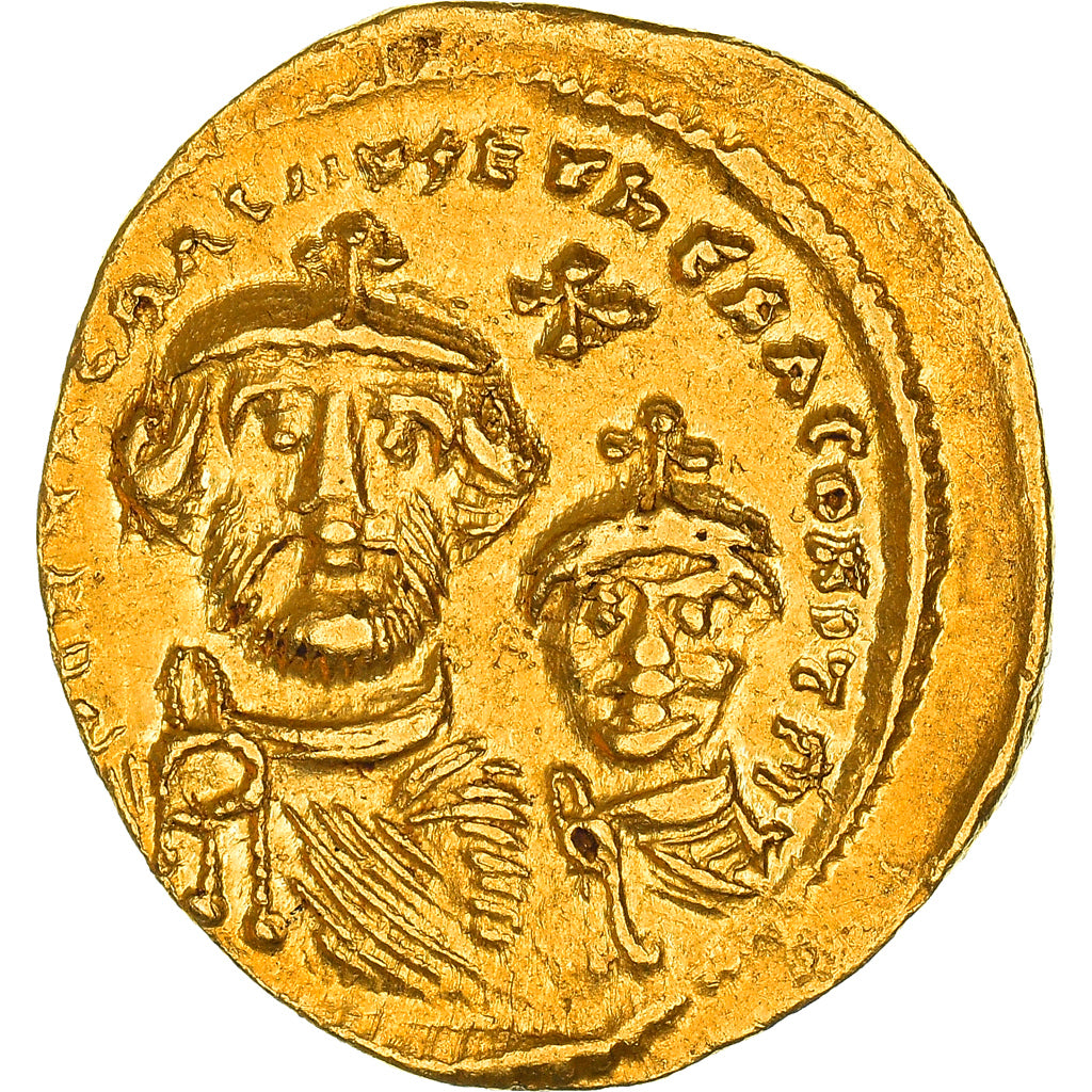 Münze, Heraclius, with Heraclius Constantine, Solidus, 616-625, Constantinople