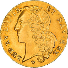 Monnaie, France, Louis XV, Double louis d'or au bandeau, 2 Louis D'or, 1745