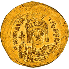 Coin, Maurice Tiberius, Solidus, 583-602, Constantinople, AU(50-53), Gold