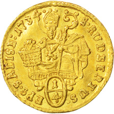 AUSTRIAN STATES, 1/4 Ducat, 1734, KM #330, AU(55-58), Gold, 0.87