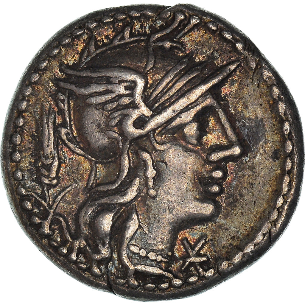 Moneda, Domitia, Denarius, 128 BC, Rome, EBC, Plata, Crawford:261/1