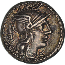 Moneda, Domitia, Denarius, 128 BC, Rome, EBC, Plata, Crawford:261/1