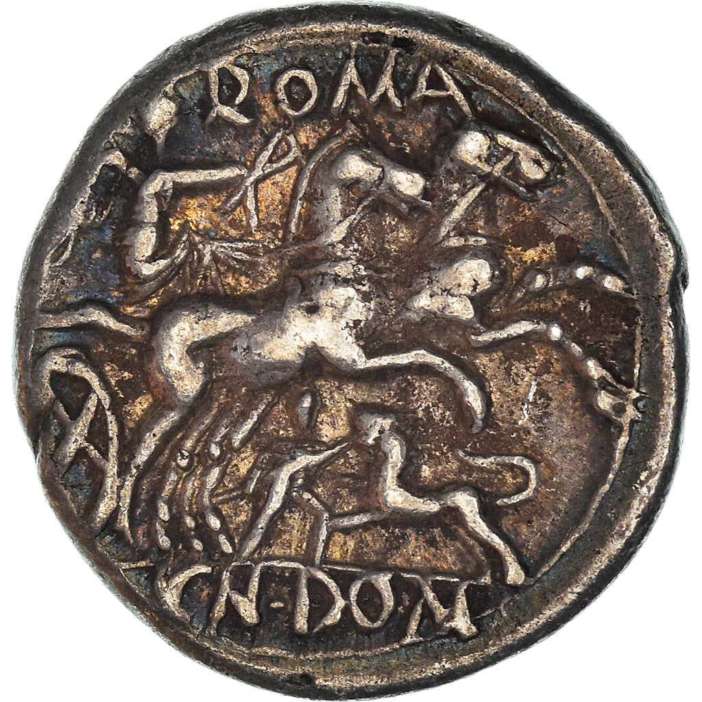 Moneda, Domitia, Denarius, 128 BC, Rome, EBC, Plata, Crawford:261/1