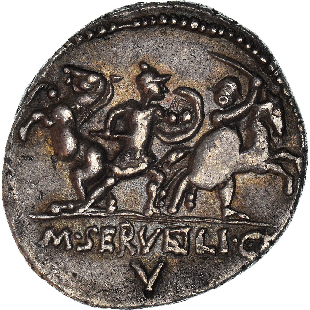 Coin, Servilia, Denarius, Roma, AU(50-53), Silver, Babelon:13