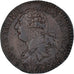 Moneta, Francja, Louis XVI, 3 Deniers, 1792, Lyon, AU(50-53), Bronze, Gadoury:5