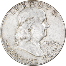 Coin, United States, Franklin Half Dollar, Half Dollar, 1962, U.S. Mint, Denver