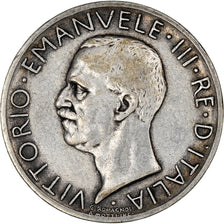Monnaie, Italie, Vittorio Emanuele III, 5 Lire, 1929, Rome, TB+, Argent, KM:67.2