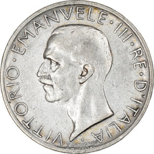 Moneta, Italia, Vittorio Emanuele III, 5 Lire, 1929, Rome, MB+, Argento, KM:67.2