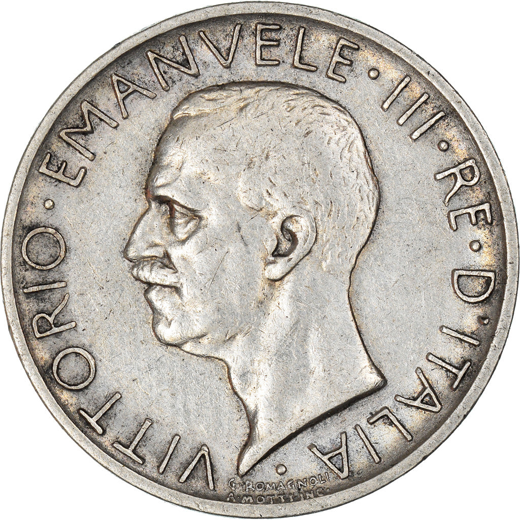 Monnaie, Italie, Vittorio Emanuele III, 5 Lire, 1929, Rome, TB+, Argent, KM:67.2