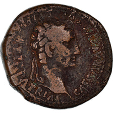 Coin, Tiberius, As, Lyon - Lugdunum, VF(30-35), Copper, Cohen:38, RIC:245