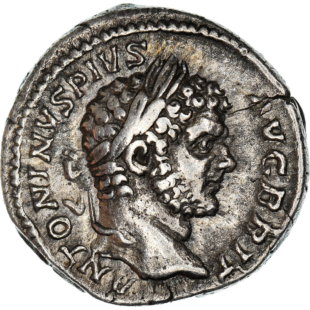 Coin, Caracalla, Denarius, Roma, AU(55-58), Silver, RIC:208
