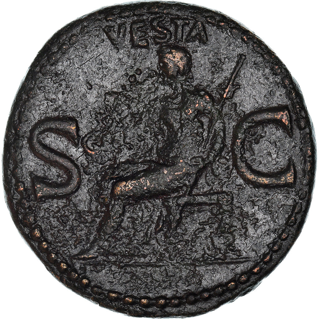 Coin, Germanicus, As, 37-38, Rome, AU(55-58), Bronze, RIC:38